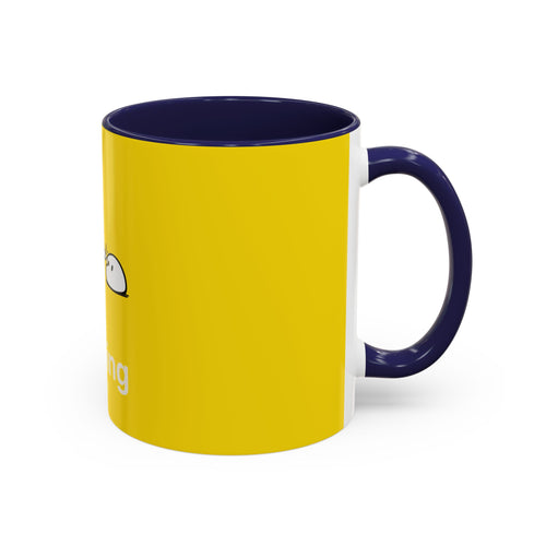Booping Robot Yellow Coffee Mug — Cute Robot Boop Graphic (11/15 oz)