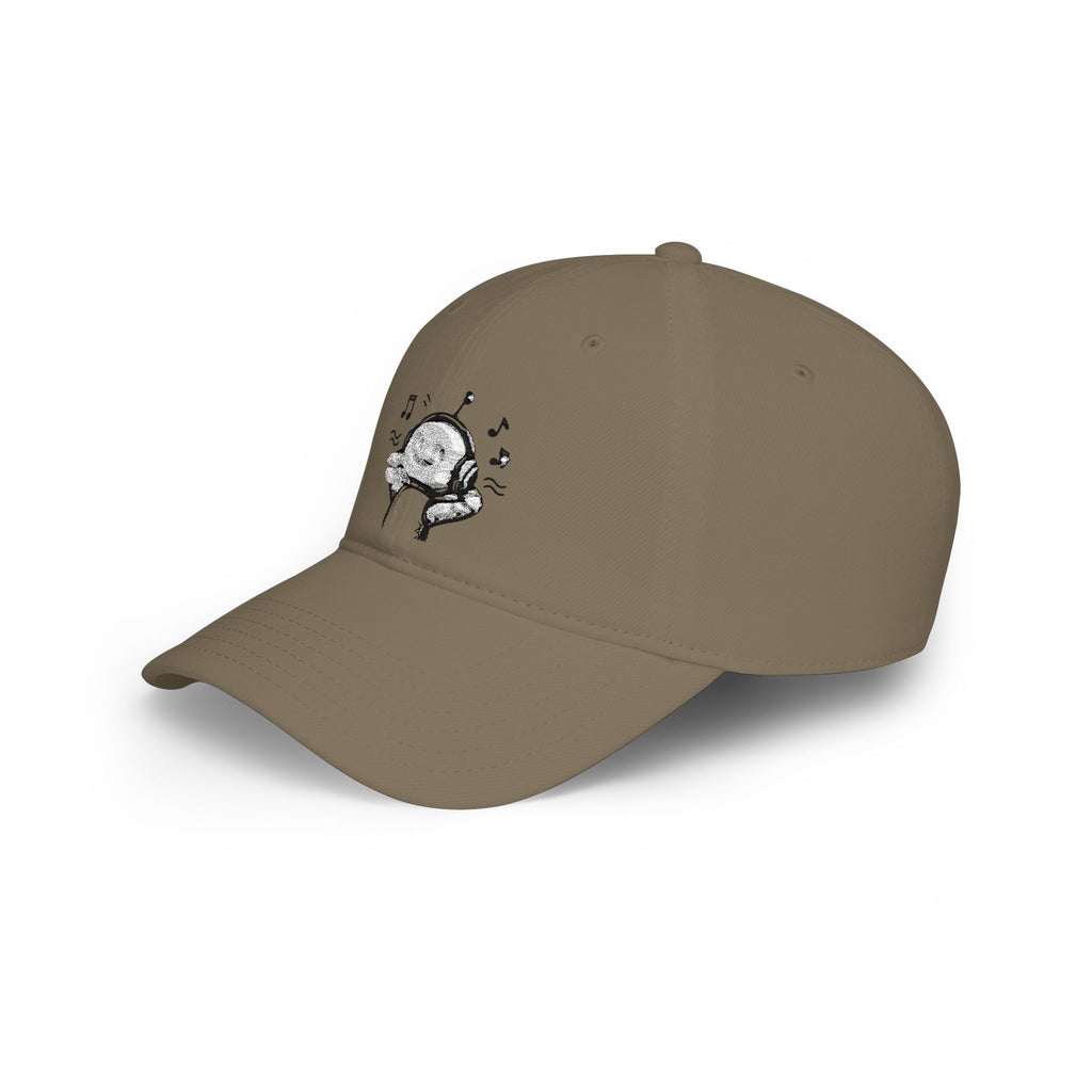 Vibing Robot Baseball Cap — Embroidered Headphones Sketch Hat