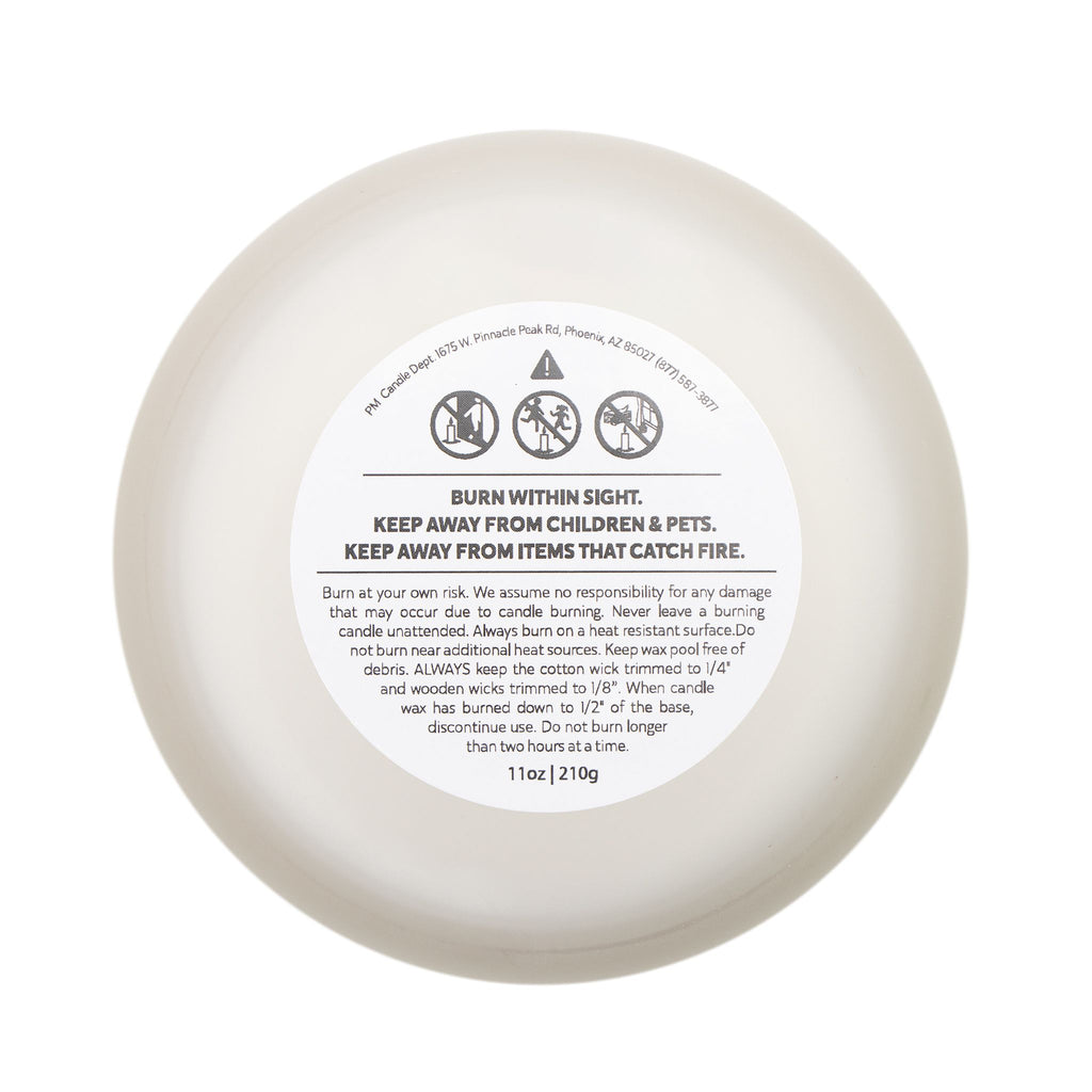 Vibing Orange Frosted Glass Candle — 11oz Scented Mood Candle