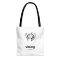 Vibing Tote Bag — Cute Music Headphones Illustration