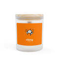 Vibing Orange Frosted Glass Candle — 11oz Scented Mood Candle