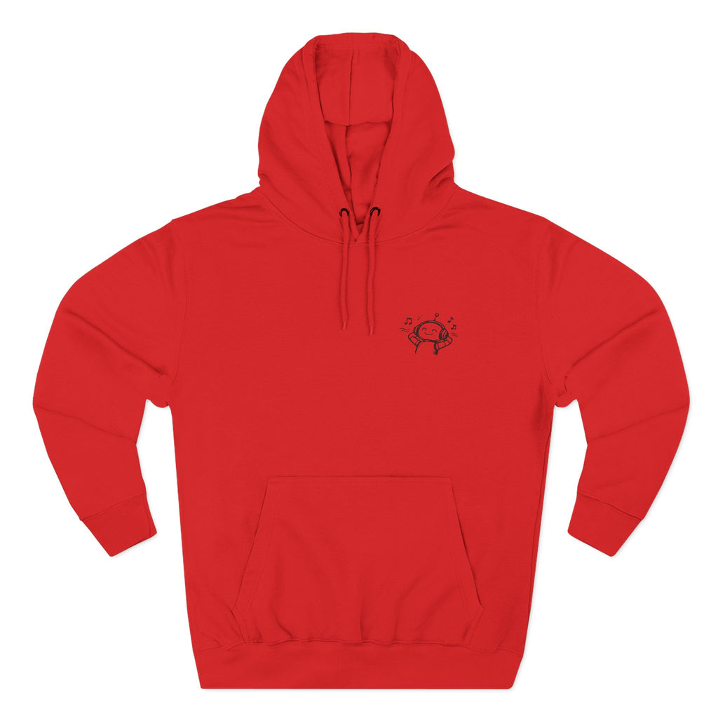 Minimal Space Crab Hoodie – Tiny Astronaut Crab Graphic Fleece Hoodie