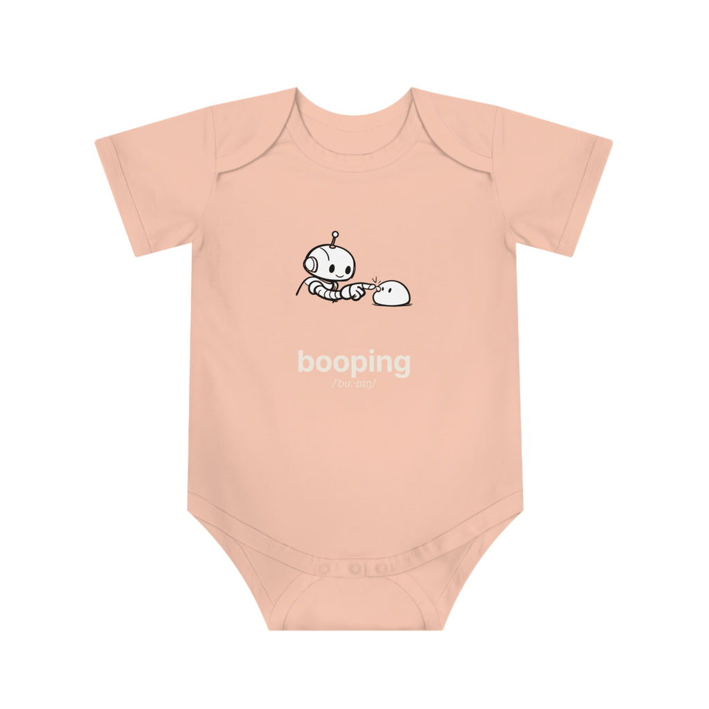 Booping Robot Baby Bodysuit — Cute Gender Neutral Infant Onesie