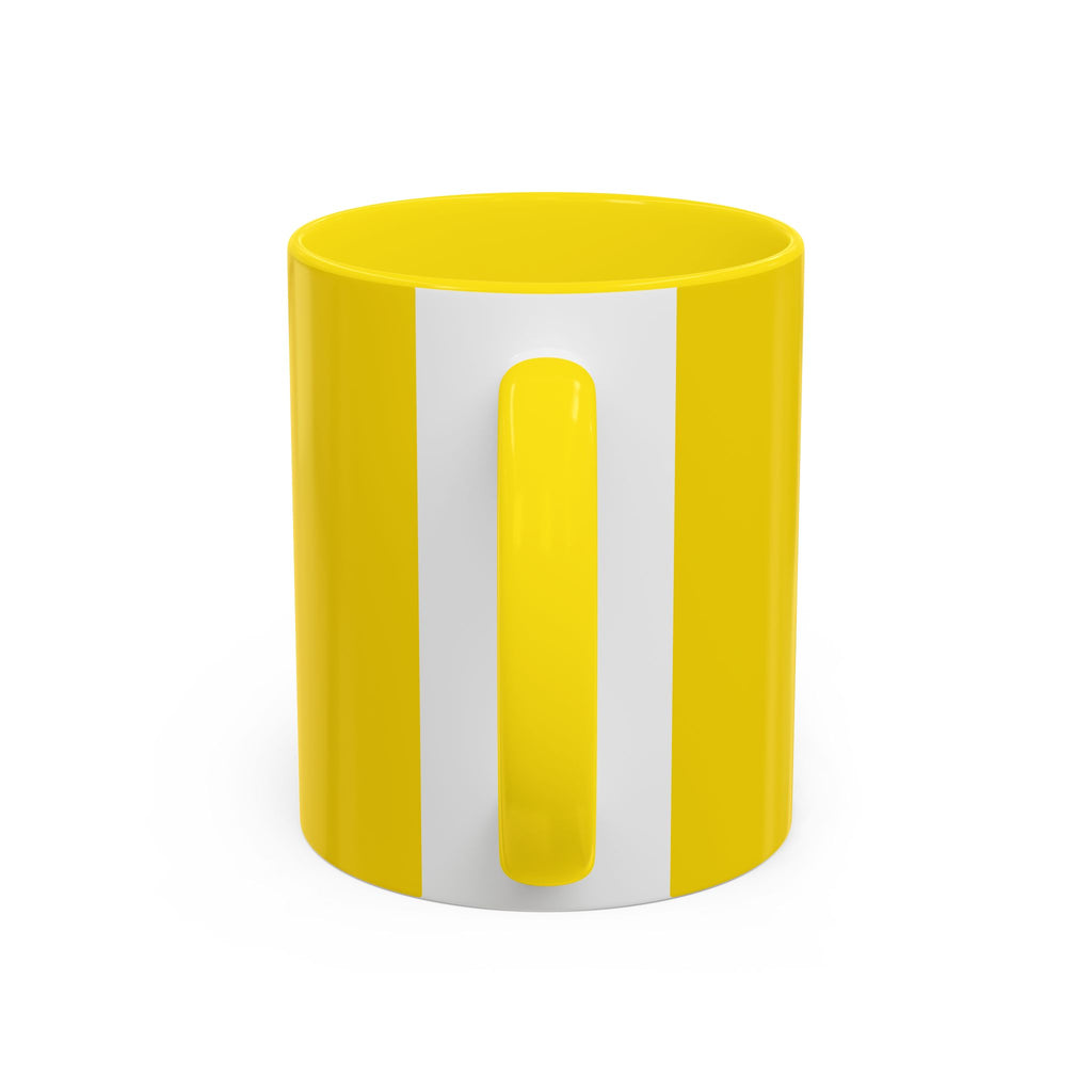 Booping Robot Yellow Coffee Mug — Cute Robot Boop Graphic (11/15 oz)